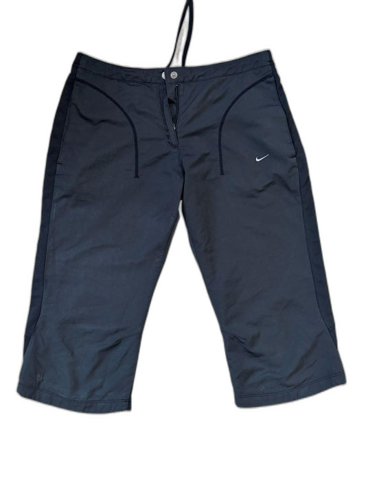 Nike Drawstring Waist Navy Blue Capri Pants - S