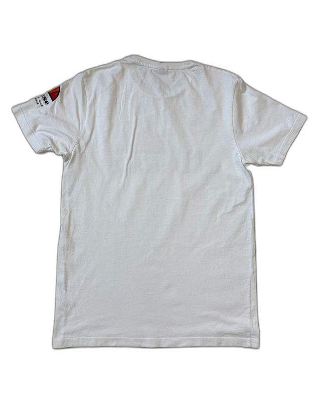 Ellesse Classic White Bold Logo Graphic T-Shirt - S