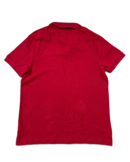 Tommy Hilfiger Custom Fit Red Oxford-Collar Polo Shirt - L