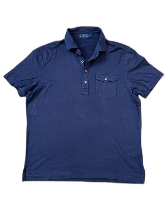 Ralph Lauren Short-Sleeve Navy Blue Polo Shirt- L
