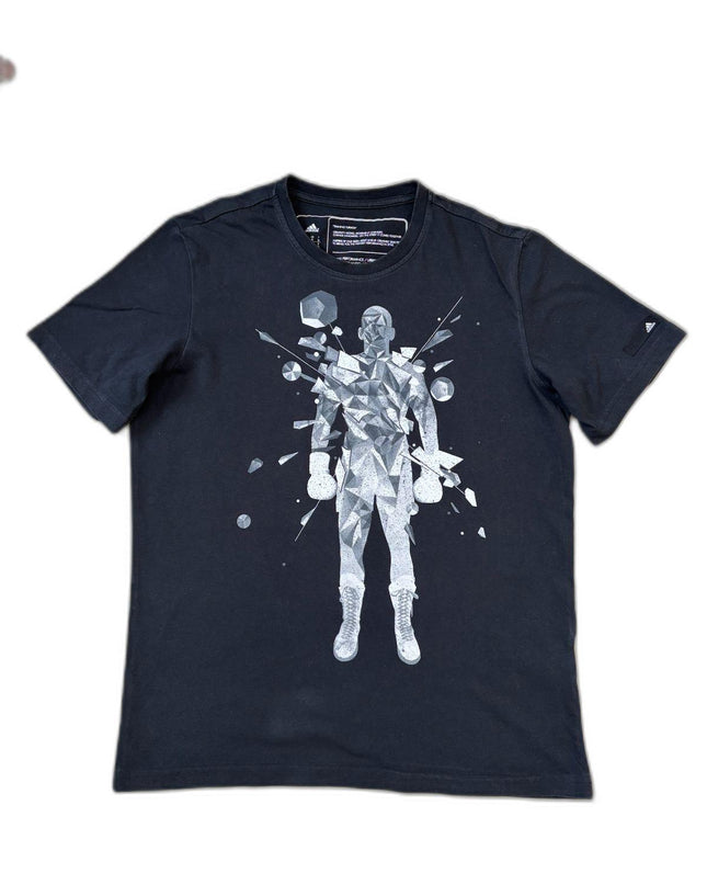 Adidas Performance Training Black Boxer Print Graphic T-Shirt - M