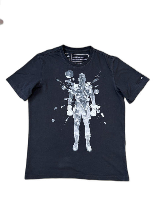 Adidas Performance Training Black Boxer Print Graphic T-Shirt - M