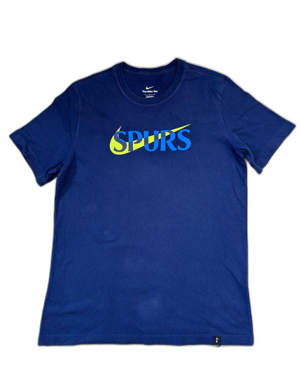 Nike Spurs Navy Blue Graphic with Logo Print  T-Shirt - M