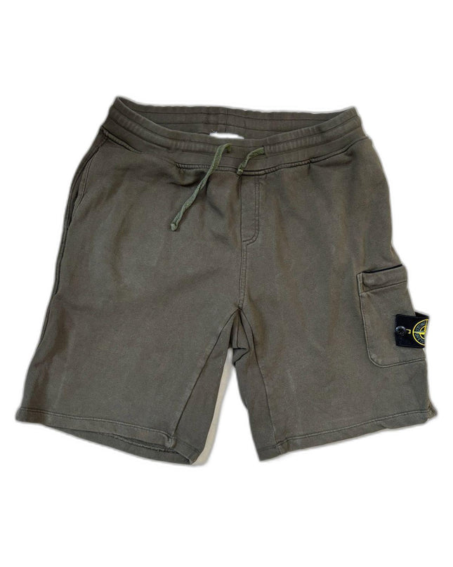 Stone Island Sweat Cargo Charcoal Gray Shorts - XS | Waist: 22"