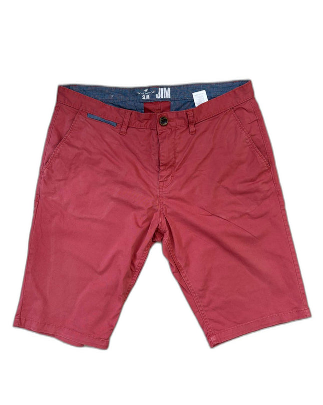 Tom Tailor Slim Fit Red Chino Shorts - XL | Waist: 36"