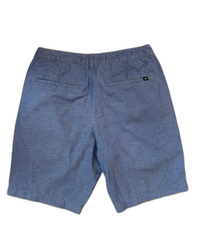 Hollister Lightweight Classic Fit Blue Chino Short - S | Waist:28"
