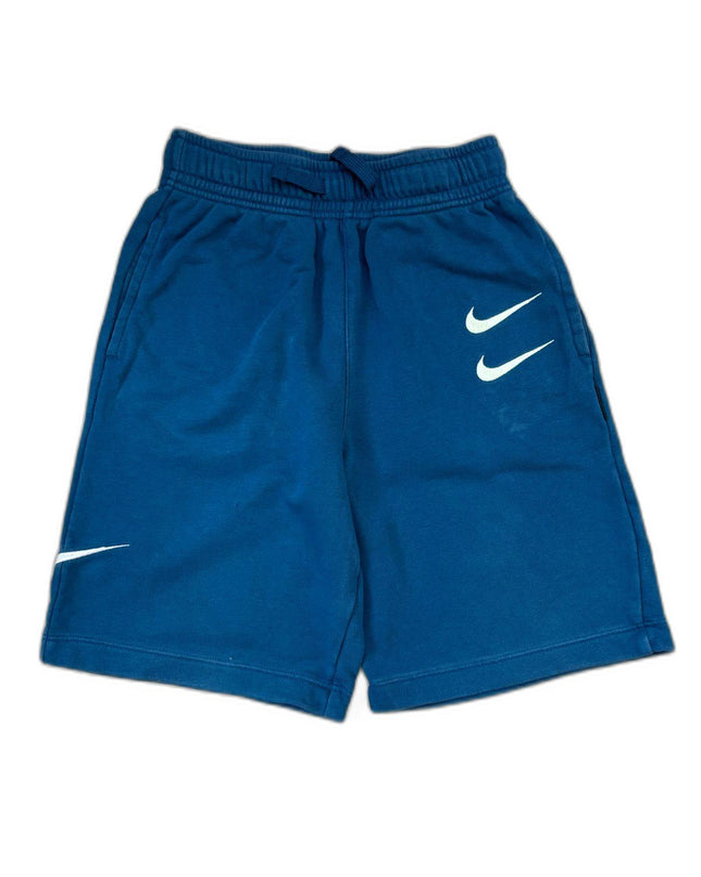 Nike Sportswear With Dual White Swoosh Blue Shorts- XS | Wasit: 26"