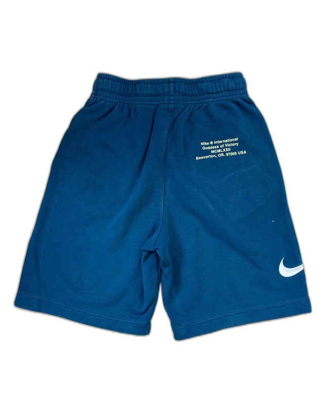 Nike Sportswear With Dual White Swoosh Blue Shorts- XS | Wasit: 26"