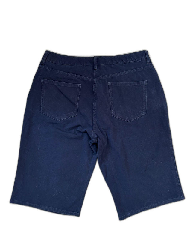Maine New England Button-Detail Navy Blue Chino Shorts - S | Waist: 30"