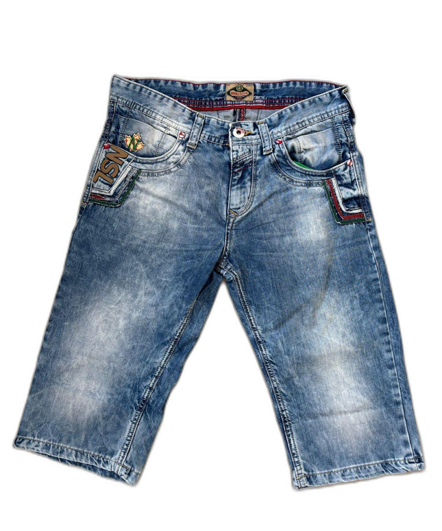Nesal Denim 1987 Distressed Cargo Light Blue Short - M