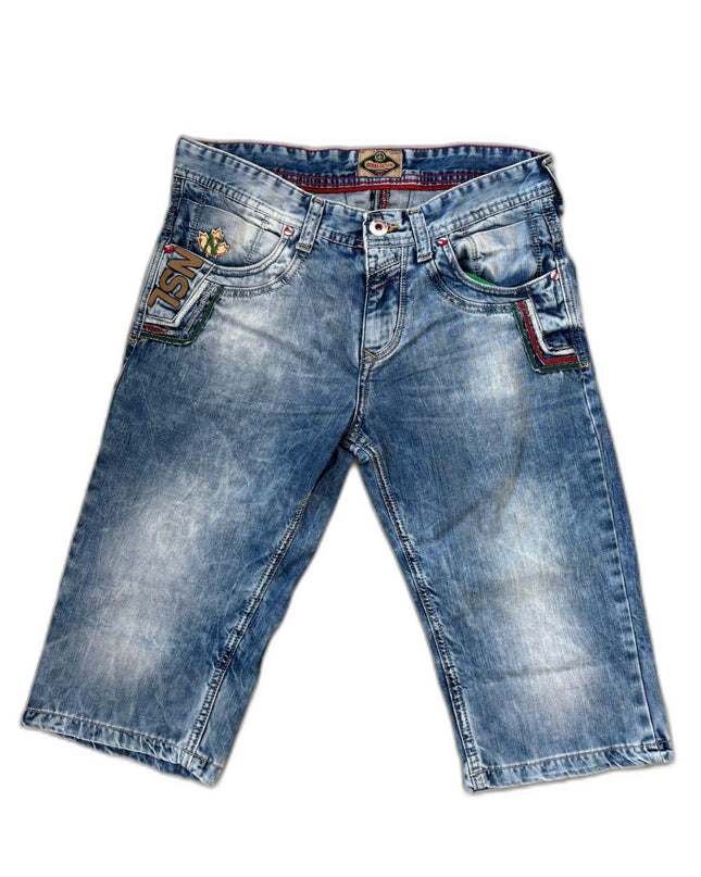 Nesal Denim 1987 Distressed Cargo Light Blue Short - M