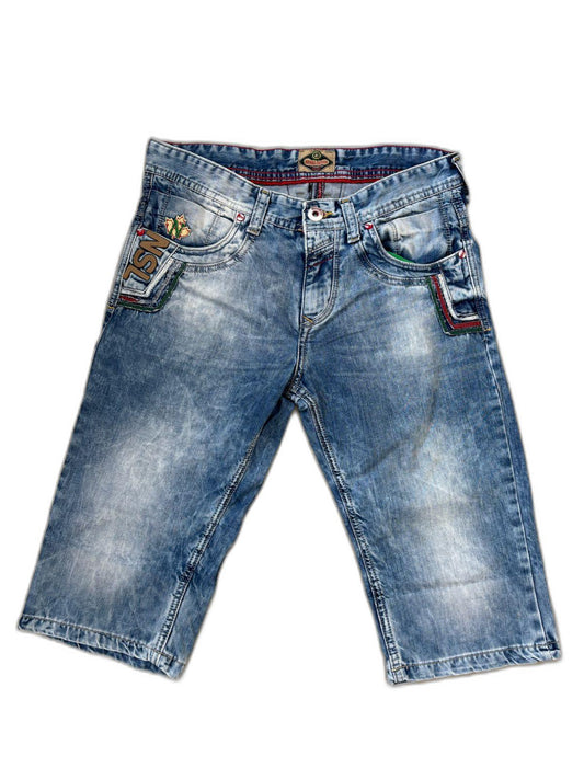 Nesal Denim 1987 Distressed Cargo Light Blue Short - M