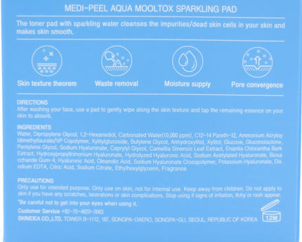 MEDI-PEEL Aqua Mooltox Sparkling Pad
