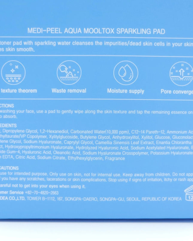 MEDI-PEEL Aqua Mooltox Sparkling Pad