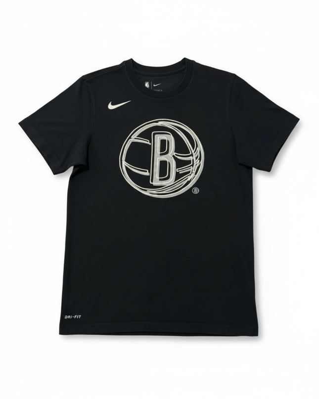 Nike NBA Brooklyn Nets Black Dri-Fit Logo T-Shirt
