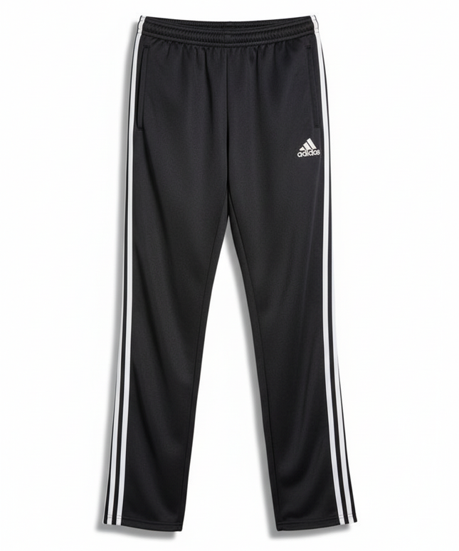 Adidas ClimaCool Black & White Striped Track Pants