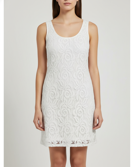 Calvin Klein White Lace Tank Dress