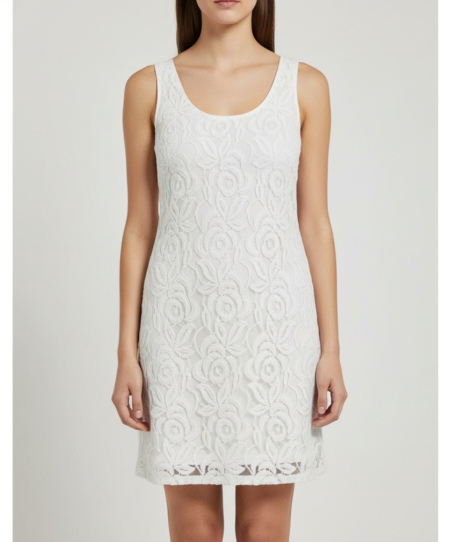 Calvin Klein White Lace Tank Dress