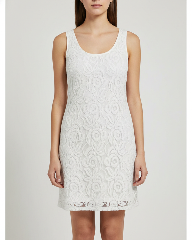 Calvin Klein White Lace Tank Dress