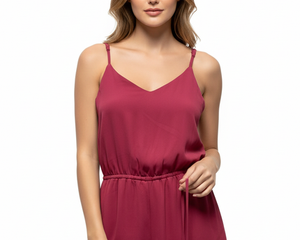 Le Château Rose Pink Wrap V-Neck Peplum Top