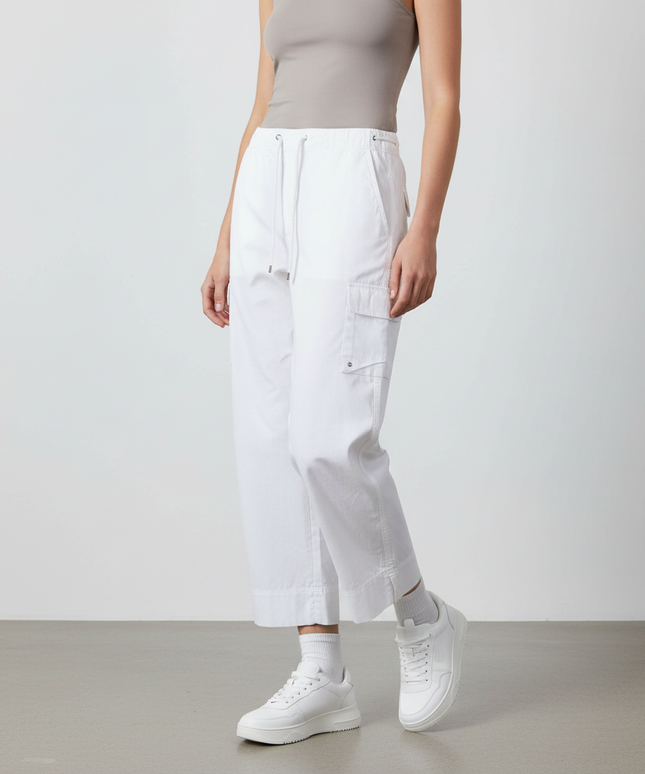 Ralph Lauren Cargo Pocket White Trouser