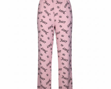 Juicy Couture JC Crown Logo Print Heather Pink Trouser