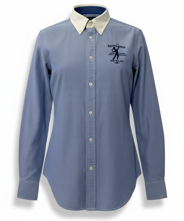 Ralph Lauren Lawn Tennis Singles New York 1967 Slim Fit Shirt