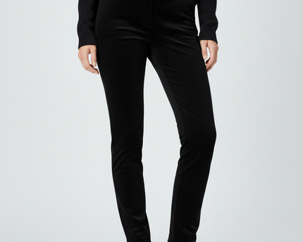 Calvin Klein Black High-Rise Stretch Slim Pants
