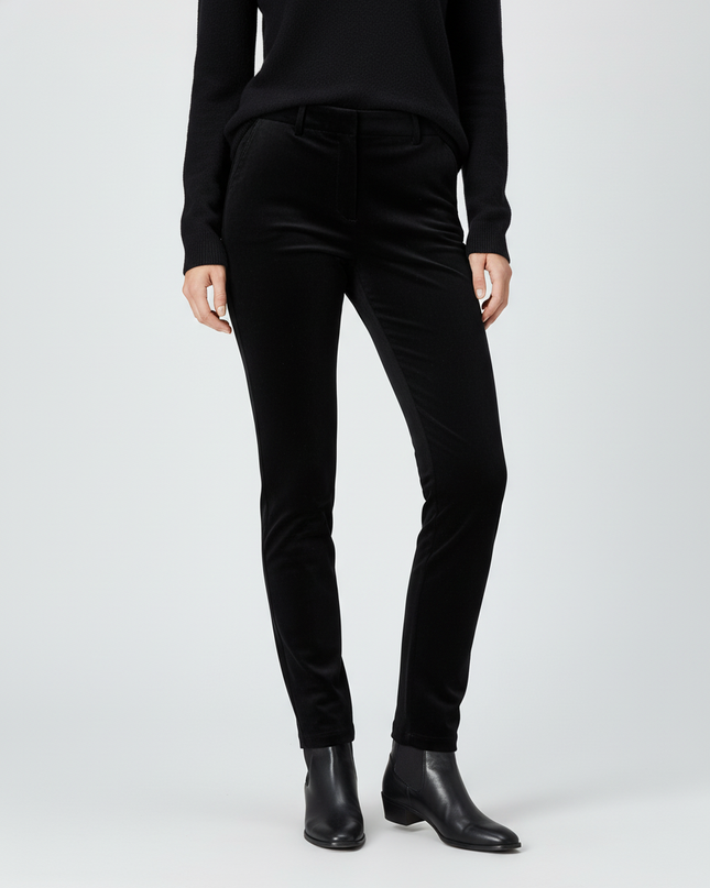 Calvin Klein Black High-Rise Stretch Slim Pants